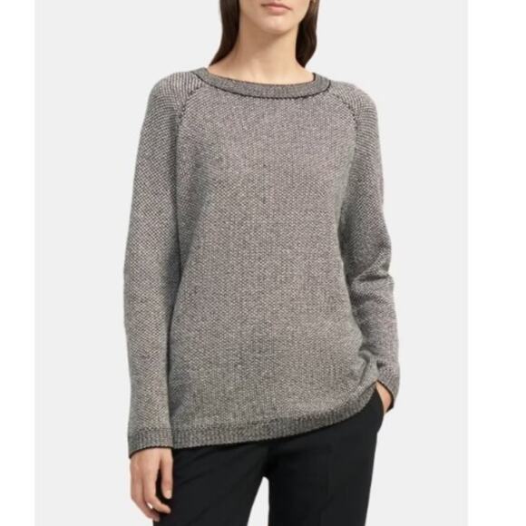 Theory Textured Knit 100% Cashmere Sweater - Picture 1 of 8